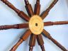 Deluxe Class Wood and Brass Decorative Ship Wheel 72 - 2