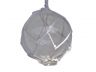 Clear Japanese Glass Ball With White Netting Christmas Ornament 4 - 3