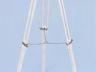 Floor Standing Brushed Nickel With White Leather Harbor Master Telescope 50 - 7