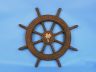 Flying Dutchman Ghost Pirate Decorative Ship Wheel With Palm Tree 18 - 6