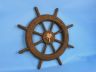 Flying Dutchman Ghost Pirate Decorative Ship Wheel With Palm Tree 18 - 5