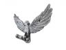 Rustic Silver Cast Iron Flying Eagle Decorative Metal Talons Wall Hooks 6 - 1