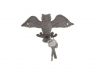 Cast Iron Flying Owl Decorative Metal Talons Wall Hooks 6 - 3