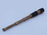 Deluxe Class Admiral Antique Brass Leather Spyglass Telescope 27 w- Rosewood Box - 6