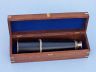 Deluxe Class Hampton Collection Solid Brass with Leather Spyglass with Rosewood Box 36 - 7