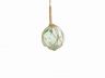Seafoam Green Japanese Glass Ball Fishing Float With Brown Netting Decoration 6 - 3