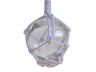 Clear Japanese Glass Ball Fishing Float With White Netting Decoration 2 - 2