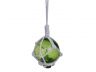Green Japanese Glass Ball With White Netting Christmas Ornament 2 - 4