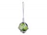 Green Japanese Glass Ball Fishing Float With White Netting Decoration 2 - 1