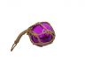 Purple Japanese Glass Ball Fishing Float With Brown Netting Decoration 3 - 2