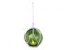 LED Lighted Green Japanese Glass Ball Fishing Float with White Netting Decoration 4 - 1