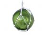 LED Lighted Green Japanese Glass Ball Fishing Float with White Netting Decoration 4 - 2