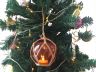 LED Lighted Orange Japanese Glass Ball Fishing Float with Brown Netting Christmas Tree Ornament 4 - 7