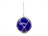 LED Lighted Dark Blue Japanese Glass Ball Fishing Float with White Netting Decoration 10 - 1