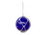 LED Lighted Dark Blue Japanese Glass Ball Fishing Float with White Netting Decoration 10 - 3