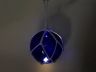 LED Lighted Dark Blue Japanese Glass Ball Fishing Float with White Netting Decoration 10 - 5