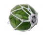 LED Lighted Green Japanese Glass Ball Fishing Float with White Netting Decoration 10 - 5