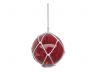 LED Lighted Red Japanese Glass Ball Fishing Float with White Netting Decoration 10 - 3