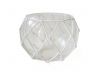 Clear Japanese Glass Fishing Float Bowl with Decorative White Fish Netting 8 - 3