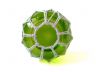Green Japanese Glass Fishing Float Bowl with Decorative White Fish Netting 8 - 3