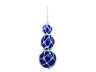 Triple Blue Japanese Glass Ball Fishing Floats with White Netting Decoration 11 - 1