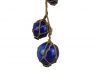Blue Japanese Glass Floats with Brown Netting 18 - 1