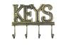 Rustic Gold Cast Iron Keys Hooks 8 - 3