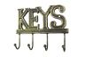 Rustic Gold Cast Iron Keys Hooks 8 - 1