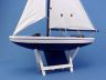 Wooden It Floats 21 - Blue Floating Sailboat Model - 6