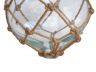 Clear Japanese Glass Ball Fishing Float With Brown Netting Decoration 12 - 1