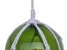 Green Japanese Glass Ball Fishing Float With White Netting Decoration 8 - 2