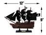 Wooden Captain Hooks Jolly Roger from Peter Pan Black Sails Model Pirate Ship 12 - 9