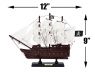 Wooden Captain Hooks Jolly Roger from Peter Pan White Sails Model Pirate Ship 12 - 10
