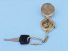 Solid Brass Compass w-Lid Key Chain 5 - 3