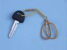 Solid Brass Clove Hitch Knot Key Chain 5 - 3