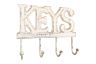 Whitewashed Cast Iron Keys Hooks 8 - 3