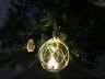 LED Lighted Amber Japanese Glass Ball Fishing Float with White Netting Christmas Tree Ornament 3 - 13