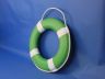 Green Painted Decorative Lifering with White Bands 15 - 4