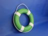Green Painted Decorative Lifering with White Bands 15 - 3