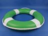 Green Painted Decorative Lifering with White Bands 15 - 2