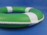 Green Painted Decorative Lifering with White Bands 15 - 1