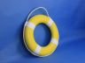 Yellow Painted Decorative Lifering with White Bands 15 - 5