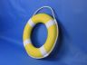 Yellow Painted Decorative Lifering with White Bands 15 - 4