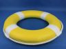 Yellow Painted Decorative Lifering with White Bands 15 - 2
