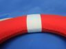 Vibrant Red Decorative Lifering with White Bands 15 - 9