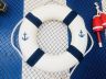 Classic White Decorative Anchor Lifering With Blue Bands 10 - 2