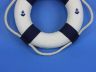 Classic White Decorative Anchor Lifering With Blue Bands 6 - 6