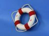 Classic White Decorative Anchor Lifering With Red Bands 6 - 3
