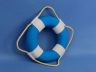 Vibrant Light Blue Decorative Lifering With White Bands 6 - 4