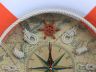 Classic White Decorative Anchor Lifering Clock With Orange Bands 18 - 2
